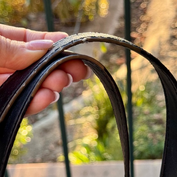 Michael Kors Emilia Large Tote Leather Shoulder Handbag Black - Good Condition - Picture 11 of 15